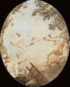 TIEPOLO, Giovanni Domenico Pulcinelle on the Tightrope Sweden oil painting reproduction